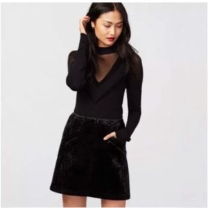 Rachel Rachel Roy Velvet A-Line Skirt